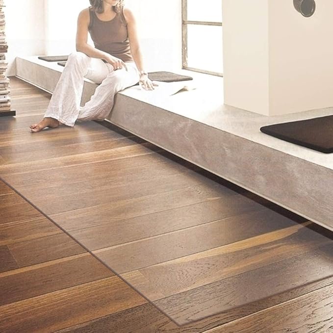 NECAUX Custom 20 x 47.3 Inch Frosted Desk Cover Protector, 1.5mm Thick Plastic Desk Pad, Desk Protector, Desk Mat on top of Desk, Table Cover Protector for Coffee Table, Sofa Table, Media Stand