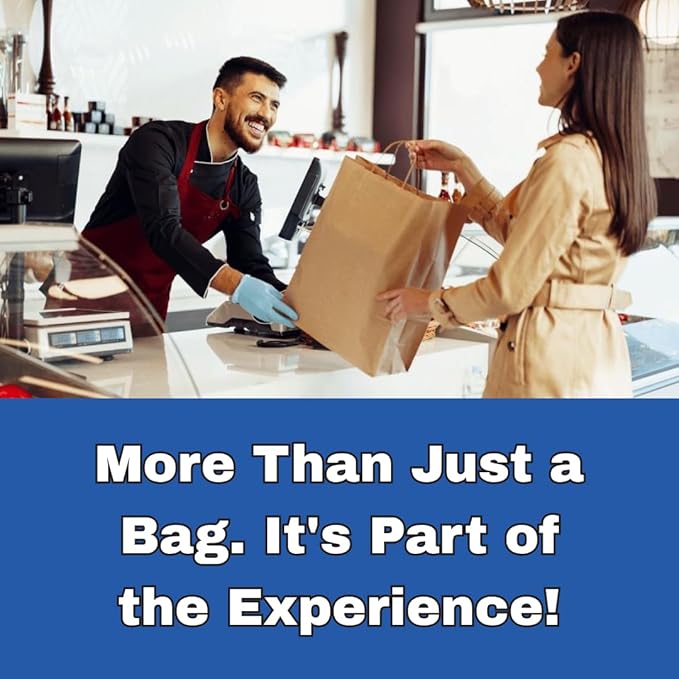 ASSUREPAK DIY Paper Bags - 200 units - Kraft Color - 12"x9"x16" - 74 LB (110 GSM strong) Twisted Handle - Kraft/Natural - Recyclable Food & Supermarket Bags for Decorating & Branding