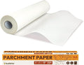 Katbite Parchment Paper Roll 15in x 115ft, White Pachment Baking Paper Roll 145 Sq.Ft, Non-Stick and Extra Longer Parchment Paper with Portable Serrated Cutter for Baking,Cooking,Space-saving