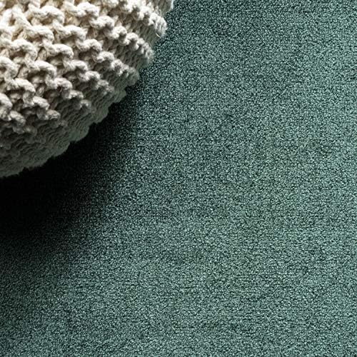 JONATHAN Y Haze Solid Low-Pile Emerald 4x6 Oval Indoor Area Rug, Coastal,Bohemian,Minimalist,Classic, Easy-Cleaning for Living Room,Bedroom,Kitchen,Pet Friendly,Non-Shedding (SEU100L-4OV) - Image 4