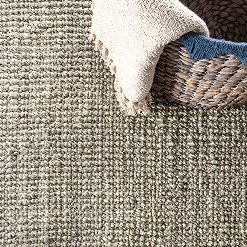 JONATHAN Y Pata Hand Woven Chunky Jute Gray 7x7 Square Indoor Area Rug, Bohemian, Rustic, Cottage, Easy-Cleaning for Living Room, Bedroom, Kitchen, Non-Shedding (NRF102C-7SQ) - Image 5