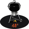 Fire Pit Mat,48-Inch Round Grill Mat for Outdoor Grill – Fire-Resistant, Waterproof & Oil-Proof Deck and Patio Protector