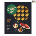 CROC'IN - Gold Mini Tart Shells - Edible Appetizer Or Dessert Cups - Pastry Pans - Artisanal & Vegan Confection - 60 Pieces