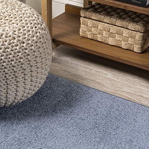 JONATHAN Y Haze Solid Low-Pile Classic Blue 4x6 Oval Indoor Area Rug, Coastal,Bohemian,Minimalist,Classic, Easy-Cleaning for Living Room,Bedroom,Kitchen,Pet Friendly,Non-Shedding (SEU100F-4OV) - Image 4