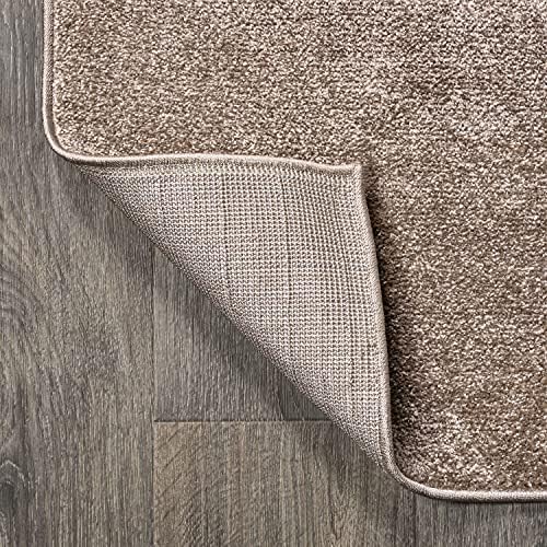 JONATHAN Y Haze Solid Low-Pile Brown 8' Round Indoor Area Rug, Coastal,Bohemian,Minimalist,Classic, Easy-Cleaning for Living Room,Bedroom,Kitchen,Pet Friendly,Non-Shedding (SEU100J-8R) - Image 6