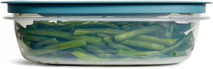 Food Storage Containers, Easy Find Lids, Teal, 9 and 14 cup set, Flex & Seal, Leak Proof Lids, Food Storage Set, Clear Meal Prep Flex Containers, Assortment Bundle