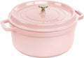 Staub Cast Iron Round Cocotte 5.5-quart-Peony Pink