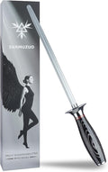 Honing Rod, Sharpening Steel for Kitchen Knives – 9" Honing Steel with Pakkawood Handle – MIAO Series