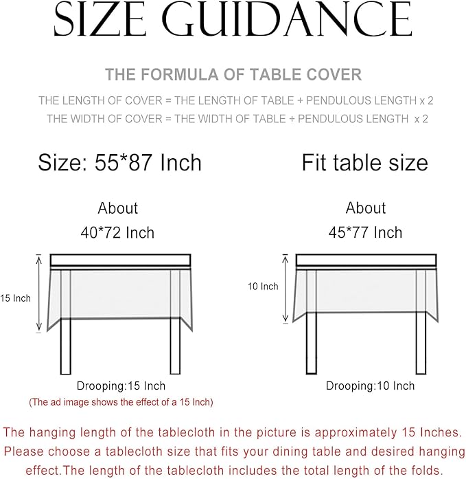 patdrea Designer French Tablecloth for Rectangle Table,Floral Birds Pattern Linen Table Cloth,Fall Yellow Decorative Cover for Kitchen Dining Banquet,Christmas,Thanksgiving,55"x87"-Magnolia