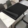 Leather Table Cover,1.8mm Thick,42x84 Inch Table Protector,Table Protector for Dining Room Table,Table Pads for Dining Room Table.(Black+Black,42x84)