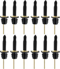Pafusen 12 Pack Liquor Bottle Pourers, Liquor Pour Spout for Liquor Bottles, Stainless Steel Olive oil Dispenser Spout, Alcohol Pourer Spouts Dust Caps Long Covers, Gold