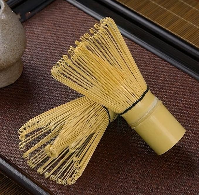 Matcha Whisk Bamboo Matcha Whisk for Traditional Starter Tool, Handcrafted Organic Traditional Japanese Chasen, Matcha Stirrer Wisk Mixer Brush for Authentic Tea Preparation (2)