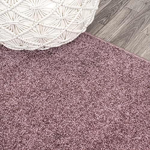 JONATHAN Y Haze Solid Low-Pile Light Purple 9x9 Square Indoor Area Rug, Coastal,Bohemian,Minimalist,Classic, Easy-Cleaning for Living Room,Bedroom,Kitchen,Pet Friendly,Non-Shedding (SEU100R-9SQ) - Image 3