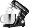 Kitchen in the box Stand Mixer - 6.5 Quart Mixing Bowl with Handle, 900 Watt Heavy Bread Dough Standing Mixers Tilt-head with Dough Hook, Whisk, Flat Beater and Splash Guard (Black)