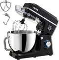 VEVOR Stand Mixer, 8.3QT Dough Mixer, 660W 6+P Speeds Tilt-head Food Mixer with Stainless Steel Bowl, Dough Hook, Wire Whip, Flat Beater, Scraper, Household Stand Mixer for Baking & Mixing, Black
