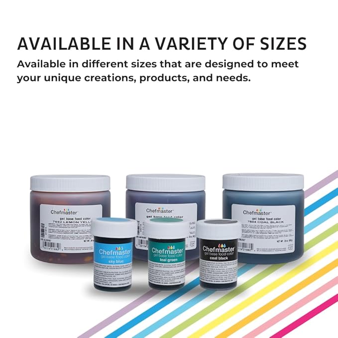 Chefmaster Ivory Gel Food Coloring | Vibrant Color | Professional-Grade Dye for Icing, Frosting, Fondant | Baking & Decorating | Fade-Resistant | Easy-to-Use | Made in USA | 1 oz