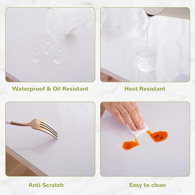 19 x 60 Inch Protector - 1.5mm Thick Plastic, Vinyl Mat - Top Desk Covers