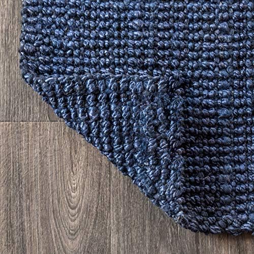 JONATHAN Y Pata Hand Woven Chunky Jute Navy Indoor Area Rug, 9x12, Bohemian, Rustic, Cottage, Easy-Cleaning for Living Room, Bedroom, Kitchen, Non-Shedding (NRF102D-9) - Image 5