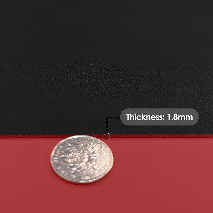 Table Pads for Dining Room Table for Dining Room Table - Can Be Used On Both Sides Waterproof and Easy to Clean Good Flatness Used for Dining Table(Black+Wine Red 46x72)