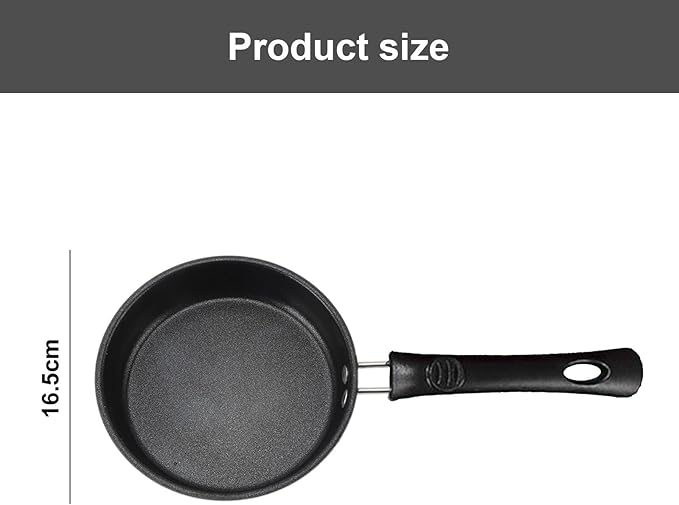 Mini Nonstick Omelet Pan with Lid, 6.3 Inch Single Serve Frying Pan Skillet, Dishwasher Safe, Multipurpose Pan Designed for Eggs, Omelets, Pancakes, Dishwasher Safe
