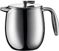 Bodum 17 oz Columbia Thermal French Press Coffee Maker, Insulated Double Wall Stainless Steel, Chrome