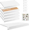 5 Pcs Wire Rack Covers Carbon Fiber Material 38x16x3 inch Pantry Shelf Cover 0.31 inch Thick Removable Closet Wire Rack Shelf Covers,Decoration Kitchen Bathroom Office Shelving (White, 38x16x3 inch)