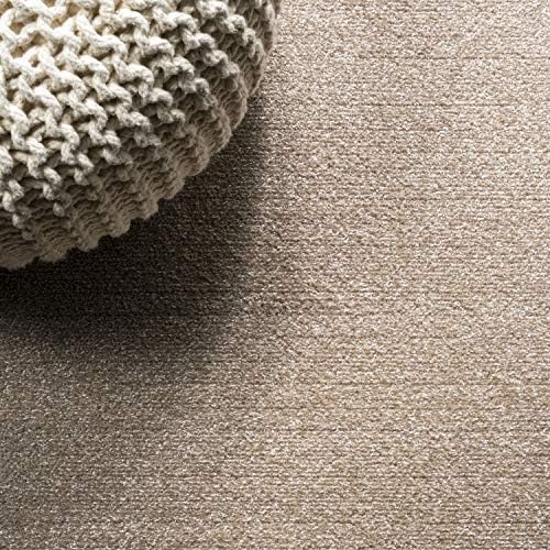 JONATHAN Y Haze Solid Low-Pile Beige 3x5 Oval Indoor Area Rug, Coastal,Bohemian,Minimalist,Classic, Easy-Cleaning for Living Room,Bedroom,Kitchen,Pet Friendly,Non-Shedding (SEU100G-3OV) - Image 3