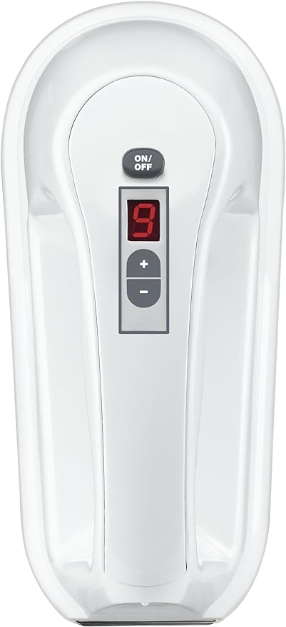 Cuisinart Power Advantage PLUS 9-Speed Hand Mixer, 220W-Motor Hand Blender Electric Mixer with 9 Speed Settings, Extra-Long Dishwasher-Safe Beaters, 3 Low Mixing Speeds, Storage Case, HM-90S, White