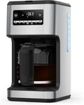 COWSAR 14-Cup Coffee Maker, 24-Hour Programmable Coffee Brewer, Keep Warm, Drip Free, Washable Filter, Stainless Steel, Silver - Commercial Performance