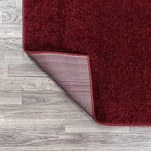 JONATHAN Y Haze Solid Low-Pile Dark Red Runner Rug 2x16, Coastal,Bohemian,Minimalist,Classic, Easy-Cleaning for Living Room,Bedroom,Kitchen,Pet Friendly,Non-Shedding (SEU100Q-216) - Image 6