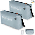 Vacuum Bags for Travel Luggage with Wireless Pump, Compression Bags for Carry On Suitcases and Backpack, Vacuum Seal Packing cube for Cloth Packing (2PC + PUMP)