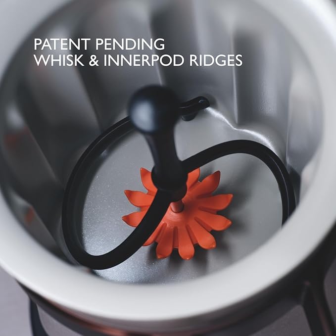 Hotel Chocolat Hot & Cold Drinking Chocolate System - The ALL-NEW Velvetiser from Kit includes hot chocolate maker, 10 serving taster box, mug and glass - Pewter Edition