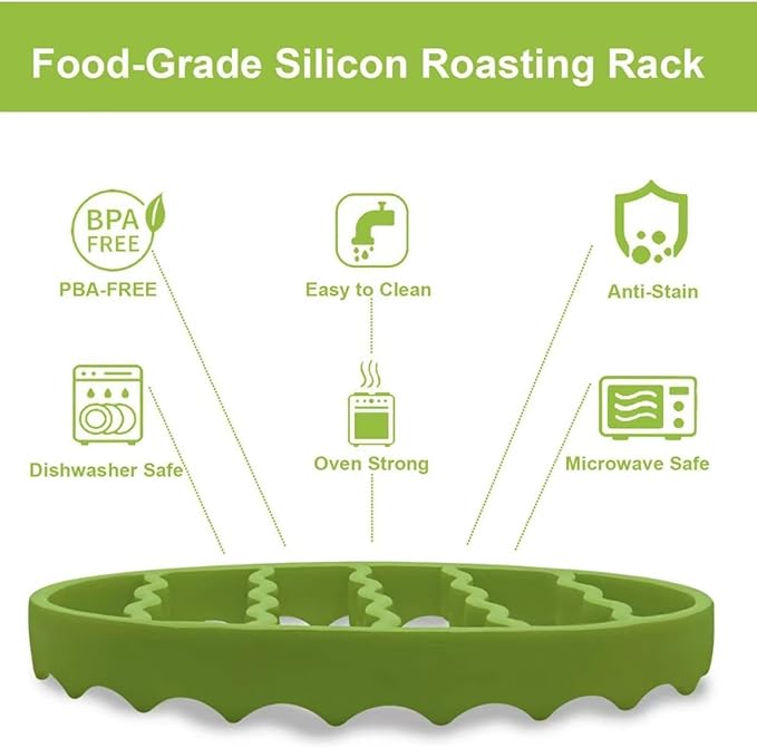 Slow Cooker Silicone Stand Grill Stand Slow Cooker Grill Grill Fits 6-Quart and 8-Quart Cookware