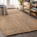 JONATHAN Y Pata Hand Woven Chunky Jute Natural Runner Rug, 2x8, Bohemian, Rustic, Cottage, Easy-Cleaning for Living Room, Bedroom, Kitchen, Non-Shedding (NRF102A-2) by JONATHANY