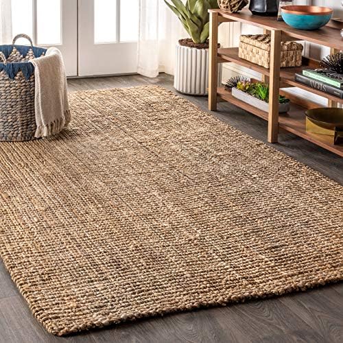 JONATHAN Y Pata Hand Woven Chunky Jute Natural Runner Rug, 2x8, Bohemian, Rustic, Cottage, Easy-Cleaning for Living Room, Bedroom, Kitchen, Non-Shedding (NRF102A-2) by JONATHANY