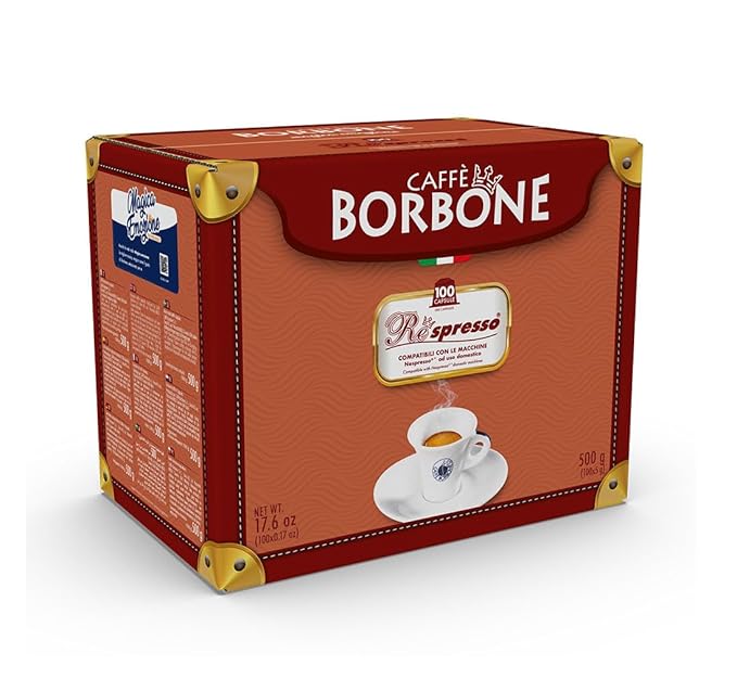 Caffè Borbone Decaffeinated Nespresso Compatible Espresso Coffee Pods, 100 Count Espresso Pods