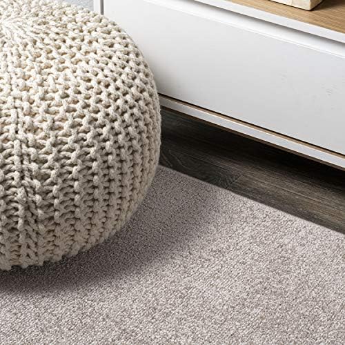 JONATHAN Y Haze Solid Low-Pile Beige 4x6 Oval Indoor Area Rug, Coastal,Bohemian,Minimalist,Classic, Easy-Cleaning for Living Room,Bedroom,Kitchen,Pet Friendly,Non-Shedding (SEU100G-4OV) - Image 5