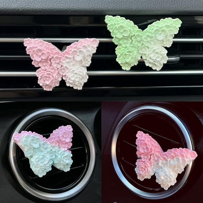 2 Pack Flower Butterfly Candle Mold, Floral Silicone Mold, Animal Plant Resin Mold for Soap Soy Wax Epoxy DIY Handcraft Home Ornaments Wedding Party Home Decoration