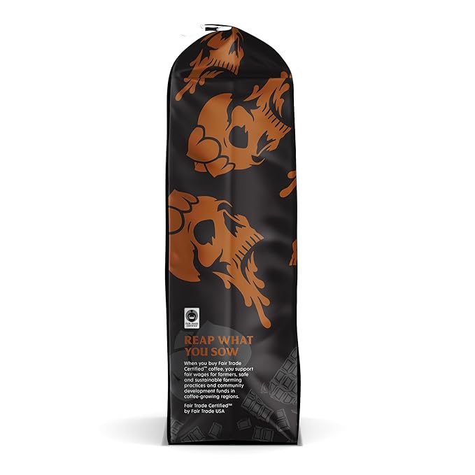 DEATH WISH COFFEE - Chocolate Hazelnut Ground Coffee, Fair Trade (14 oz) (Pack of 2)