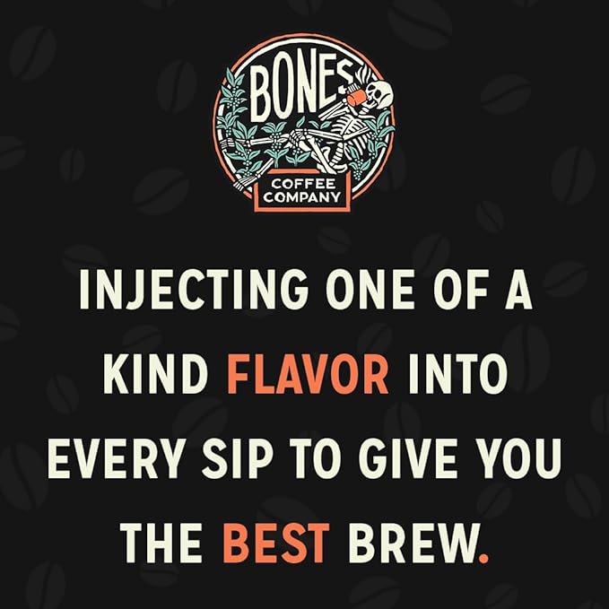 Bones Coffee Company Costa Rica Single-Origin, Cocoa, Nutty and Milk Chocolate Notes, Ground Coffee Beans, Low Acid Medium Roast Arabica Beans Flavored Coffee for Auto drip Coffee Maker, 12 oz Ground
