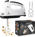 Hand Mixer Electric Handheld – 7 Speed Ultra Power Electric Mixer Handheld (White-Black)