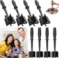 8Pcs Meat Masher, Nylon Nonstick Ground Beef Chopper with 5 Curved Blades & Ergonomic Non-Slip Handle, Heat-Resistant Potato Masher for Kitchen