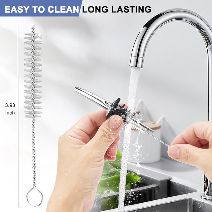 96-Pack Stainless Steel Pour Spouts for Liquor Bottles Oil Vinegar and Wine,Liquor Bottle Pourers with Rubber Dust Caps,Bar accessories,Pourers for Bartending