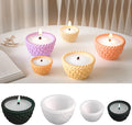 2 Pack Basket Cylinder Candle & Resin Mold - Resin Casting Silicone Molds for Home Decor & Candle Making Wave Spiral Mold