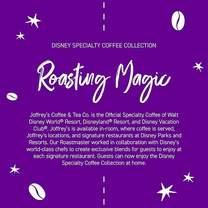 Joffrey's Coffee - Disney Daisy Duck Marvelous Maple Flavored Arabica Ground Coffee, Disney Specialty Collection, Artisan Medium Roast, Rich & Smooth Taste (11oz)
