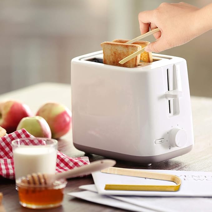 Patelai 180 Pieces Mini Bamboo Tongs Long Toast Tongs Disposable Wooden Cooking Bamboo Cooking Utensils for Toast Bread Pickles Tea Toaster Supplies (4 Inch)