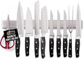 GORILLA GRIP Stainless Steel Magnetic Knife Holder for Wall, 24 Inch, Multi-Purpose Magnet Bar for Knives, Tools, Art Supplies, Heavy Duty Strip Holds Up to 6 lbs, Kitchen Organizer, Drilling Required