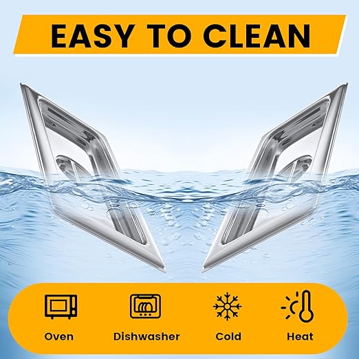 Stainless Steel Pan Lid - Fits 1/3 Size Steam Table Pans Dishwasher Safe for Catering, Buffets, Restaurants