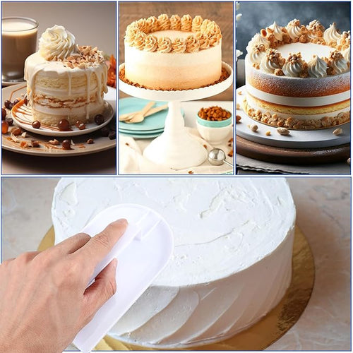 2 PCS Fondant Smoother, White Plastic Fondant Icing Smoother, Paddle Fondants Polisher Finisher Sugarcraft Cups for Cake Decoration Sugarcraft Paddles Sculpting, 14.5 x 8 cm/5.7" x 3.1"