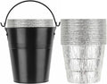 15-Pack Liners & Replacement Traeger HDW152 Drip Grease Bucket for Traeger 20/22/34, Pit Boss, etc Pellets Smoke (Black 15)